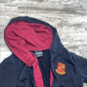 Harry Potter Black and Maroon Hooded Jacket with Gryffindor Crest size SM